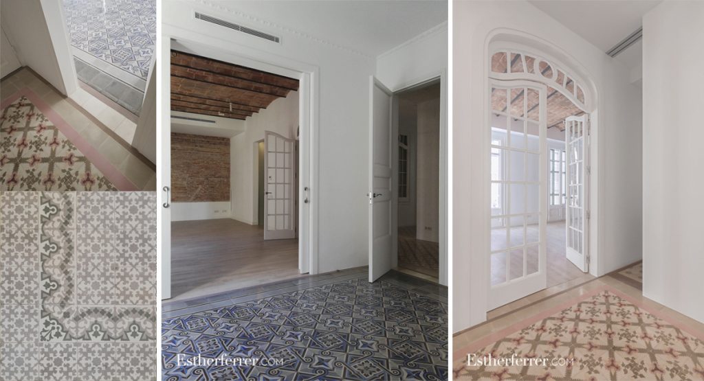 cómo reformar un piso modernista en barcelona sin estropearlo: mosaico nolla